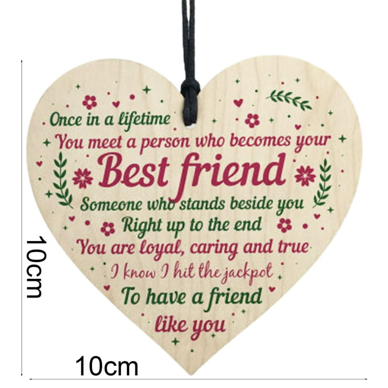 XWQ Hanging Pendant DIY Decorative Heart Shape Christmas Tree Ornaments  Door Hanger for Home 