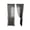 Black, variant on French Style Lace Curtains, Drill-Free Sheer Drapes for Living Room, Kitchen & Bedroom Bay Windows, Romc Voile Window Treatments, Light Filtering​, Black