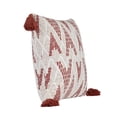 thumbnail image 4 of Pemberly Row Transitional 20x20 Fabric Throw Pillow in Natural/Clay Red, 4 of 4