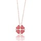 thumbnail image 1 of Collares plegables de trébol de cuatro corazones para mujer y niña, cadena de clavícula de hierba de la suerte, regalo de cumpleaños para el día de la madre, envío directo, 1 of 4