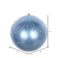 thumbnail image 3 of Vickerman 6" Periwinkle Candy Finish Curtain Ornament with Glitter Accents, 3 per Bag, 3 of 4