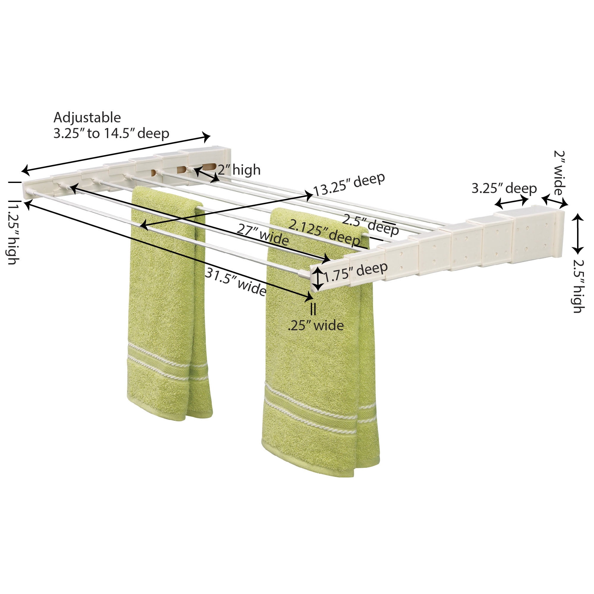 Household Essentials 5127 Expandable Clothes Dryer Rack