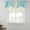 BLue, variant on Yellow Beige Striped Tie Up Valance Curtains for Windows, Kitchen Curtains Window Treatments, Modern Farmhouse Retro Lines Short Window Shades Valances for Bedroom Bathroom Cafe 42"x18"