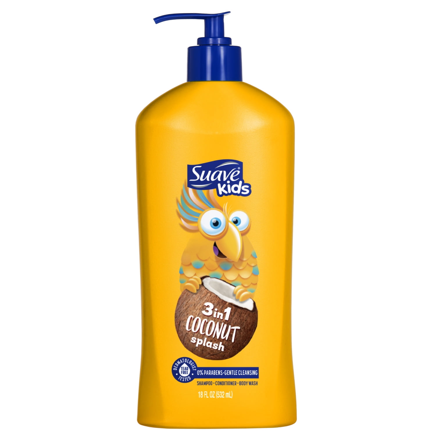 Suave Kids 3-in-1 Shampoo Conditioner & Body Wash, Wacky Melon, 18
