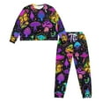 thumbnail image 2 of DISNIMO Mushroom Butterfly Printed Women's Pajama Sets 2 Piece Pj Sets Long Sleeve Lounge Set Fashion Sleepwear Nightweight with Long Pants (Available in Plus Size), M, 2 of 7