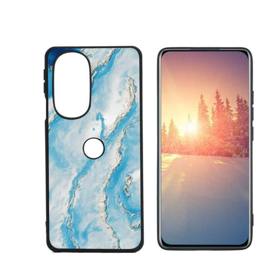Compatible with Motorola Edge Plus 2022 Phone Case, Blue Marble s Men 36 Case Men Women, Flexible Silicone Shockproof Case for Motorola Edge Plus 2022