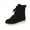 Black, variant on Snow Boots for Women,Winter Boots with Lace up Ankle Boots,Fluff Boots with Fleece,and Fur-Lined Casual Short Boots.