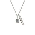 thumbnail image 2 of Delight Jewelry Silvertone Volleyball Spinner Silvertone Best Friends Forever Bar Charm Necklace, 23", 2 of 4