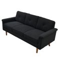 thumbnail image 2 of Vcatnet Sofas and Couches,3 Seater Comfy Couch with Deep Seats,71 " Modern Indoor Upholstered Sofa for Living Room,Small Space,Black, 2 of 8