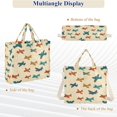 thumbnail image 6 of FORMRS Womens Corduroy Tote Bag Crossbody Shoulder Purse Handbag with Detachable Strap, Brown Cartoon Planes Pattern, 6 of 7