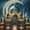 12x12 inch, variant on DIY Diamond Painting Kits for Adults Islamic Mosque Moonlight 5D Diamond Art Kits, Full Drill Diamond Painting Kits, Gem Arts and Crafts for Beginner Home Wall Decor