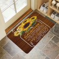 thumbnail image 4 of Sunflower Wood Colored Flowers (5) Door Mat 30 X 17 Inch Welcome Doormat Indoor Outdoor Entrance Floor Mat Non Slip Spring Summer Decor Rubber Mats, 4 of 6