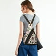 thumbnail image 2 of KL928 Embroidery Sling Bag for Women Men Sling Backpack Small Crossbody Shoulder Bag, 2 of 7