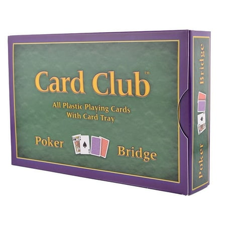 Card Club 100% Plastic 2-deck Set-Up