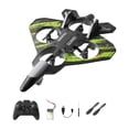 thumbnail image 2 of 1 Avión Teledirigido Helicóptero RC Espuma EVA Mando a Distancia Fija Luz LED Recargable Adecuado para Niños Adultos Principiantes Y Cumpleaños verde 24 minutos, 2 of 8