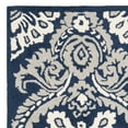 thumbnail image 5 of SAFAVIEH Blossom Travis Damask Wool Area Rug, Navy/Ivory, 4' x 6', 5 of 7