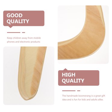 Wooden Boomerang For Adults & Kids - Classic L Shaped Returning Toy