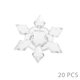 thumbnail image 1 of Navidad Copo De Nieve Forma Cristal Transparente Acrílico Diamantes De Imitación Flatback Cabujón Diy Artesanía Decorativa Decoración De Colección De Recortes 20 Unids/Pack Methold HA018149-00, 1 of 5