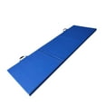 thumbnail image 2 of Colchoneta de ejercicio plegable de tres pliegues perfecl colchoneta de gimnasia azul, 2 of 8