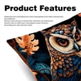 thumbnail image 2 of Owl Luxurious Velvet Throw Pillow Inserts with Unique Patterns - Set of 2 Chair Pillow Covers - Available in 16x16, 18x18, 20x20 Inches for All Occasions, 2 of 6