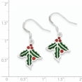 thumbnail image 2 of Primal Silver Sterling Silver Enameled Holly Earrings, 2 of 4