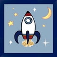 thumbnail image 1 of Great Art Now Rocket Ship by Elizabeth Medley, Framed Wall Art, 14W x 14H, 1 of 3