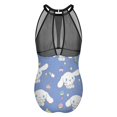 thumbnail image 5 of Cinnamoroll Women's One Piece Swimsuit High Neck Tummy Control Swimwear Bathing Suit, 5 of 7