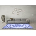 thumbnail image 3 of Ahgly Company Indoor Rectangle Medallion Blue Traditional Area Rugs, 3' x 5', 3 of 4