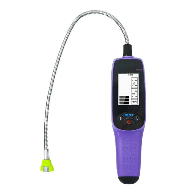 Mistaha Automotive Brake Fluid Detection Tool with Water Content Testing, DOT3/DOT4/DOT5.1 Fluid Compatibility, LED Lighting, and Powerful Suction