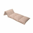 thumbnail image 4 of Coral Floor Pillow Lounger Cover, Soft Pastel Poppy Flowers on Chevron Zigzag Backdrop Romantic Feminine, Nap Mat Printed Fabric Case for 5 Pillows, 88" x 27", Coral Pale Blue Yellow, by Ambesonne, 4 of 5