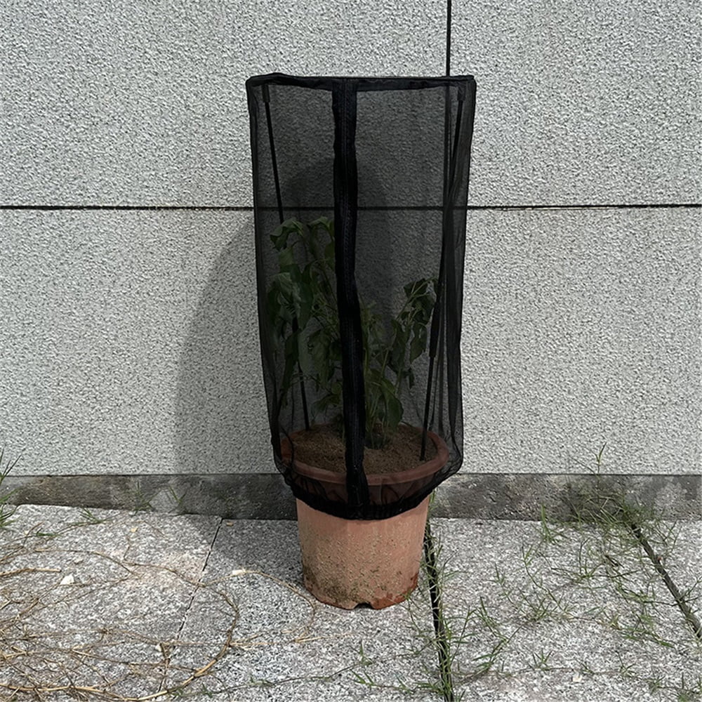 2 Pcs Fruit Tree Netting with Zipper, 25*50cm Insect & Bird Netting for Garden Protection, Ultra-Fine Mesh Garden Netting Pest Barrier, Bush Netting Cover（Only mesh cover）