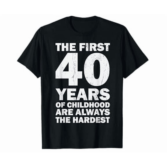 Vintage 40Th Birthday Decorations Men Funny 40 Birthday Shirt