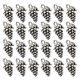 thumbnail image 1 of 50 colgantes de aleación con forma de uva para collar, accesorios para hacer joyas, manualidades (plata antigua), 1 of 7