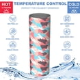 thumbnail image 5 of Camouflage 20 Oz Stainless Steel Skinny Tumbler – Vacuum Insulated Slim Travel Cup with Lid & Stainless Steel Straw, 360° Full Wrap Printed Tumbler for Home, Office & Outdoor Use, 5 of 6