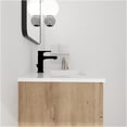thumbnail image 2 of JERFIT 30 Inch Wall Mounted Bathroom Vanity with Sink, Soft Close Drawers & Side Shelf, Modern Floating Design in Imitative Oak, 2 of 8