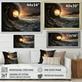 thumbnail image 4 of Designart "Beach Photo Oceanic flow IX" Nautical & Beach Floater Framed Wall Art Living Room, 4 of 7