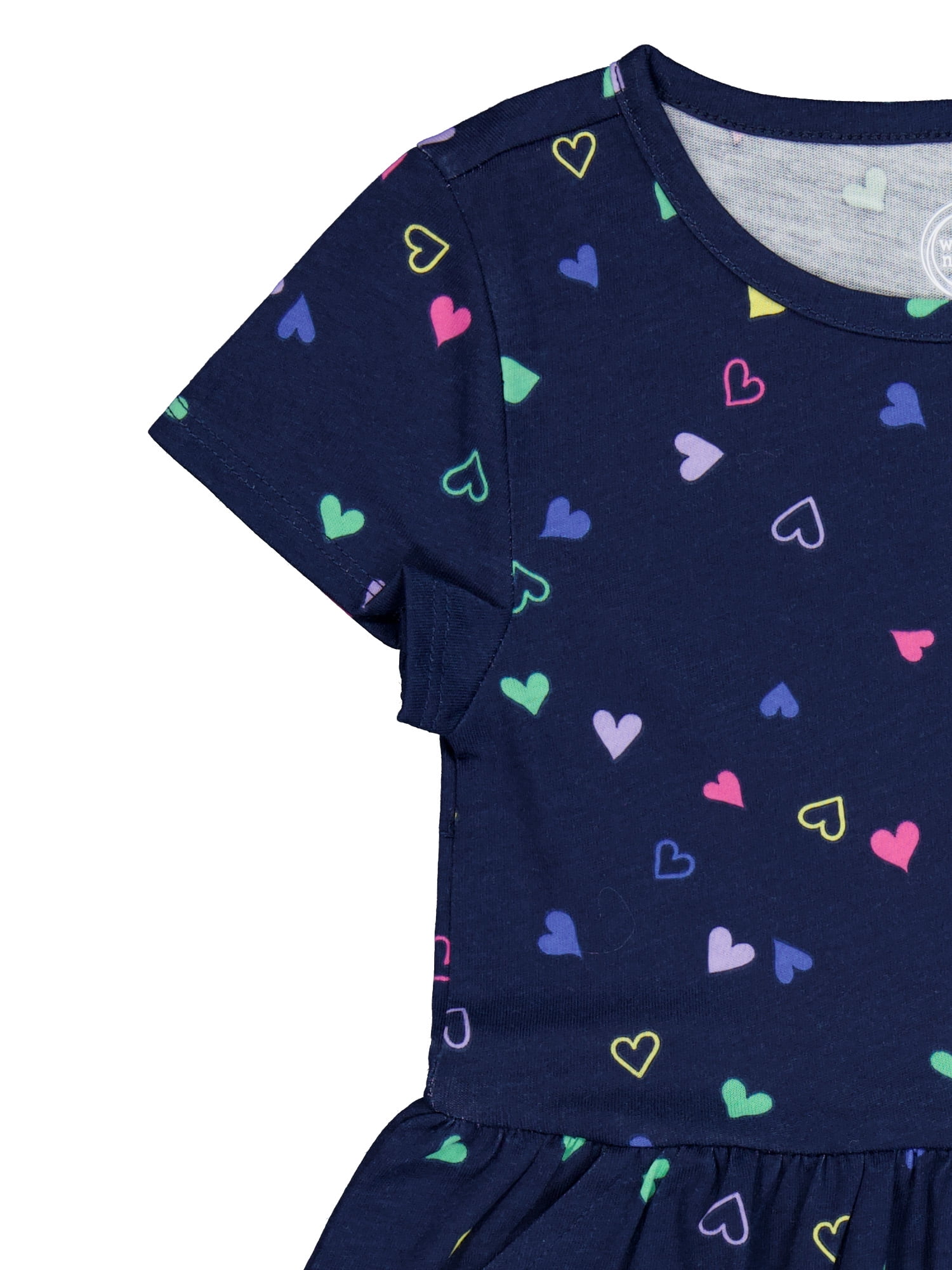 Wonder Nation Girls Dress and Bike Short, 2-Piece, Sizes 4-18 & Plus