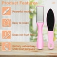 thumbnail image 5 of Electric Callus Remover for Feet,Tools Kit Foot Scrubber to Remove Dead Skin and Cracked Heels+1pc Grinding Foot Brush Scrubbing Foot Double Sided Foot Skin Dead Stone Exfoliating Grinding(Pink), 5 of 6