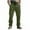 001 Army Green, variant on Mens Cargo Sweatpants Loose Straight Leg Pants Joggers Hiking Tactical Pants with Multi Pockets