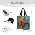 thumbnail image 3 of Easygdp Strong Kitten Lifting Weights Bolsa Tote para Mujer, Bolso de Hombro para Trabajo, Playa, Viajes, Compras y Supermercado, 3 of 7