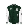 thumbnail image 3 of Aunavey Varsity Jacket Women Girl Vintage Relaxed Casual Fit Button Down College Baseball Coat, 3 of 8
