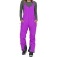 thumbnail image 4 of comerut Women Overalls Front Zipper Waterproof Adjustable Shoulder Strap Thermal Windproof Sleeveless Anti-static Plus Size Pockets Outdoor Jumpsuit, 4 of 8