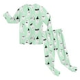 thumbnail image 5 of Gubotare Halloween Pjs Kids Boys Pajamas Pjs Toddler 2 Piece Sleepwear Kids Clothes Set Size 3t 4t (Green,3-4 Years), 5 of 8