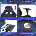 thumbnail image 6 of PayLessHere Racing Gaming Chair Office, PU Leather Lumbar Support, Massage Office Chair , Blue, 6 of 7