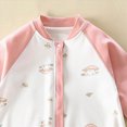 thumbnail image 5 of CAUYDY Baby Boys Clothes Fall Winter Infant Jumpsuit for Girls Preemie Long Sleeve One-Pieces Unisex Newborn Sleepwear 0 3 6 9 12 18 24 Months Sizes 6-12 Months,Watermelon Red, 5 of 5