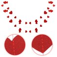 thumbnail image 5 of KAKOWELY 2 tiras de papel con purpurina en forma de corazón para decorar cumpleaños, bodas y San Valentín., 5 of 5