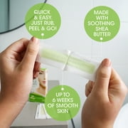 Nads Facial Wax Strips 20 Pack for Womens Facial Hair Removal with Calming Oil Wipes and Skin Protection Powder