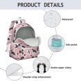 thumbnail image 4 of Border Collie Dogs with Flowers Backpack for School,Cute School Bag,Schoolbag with Adjustable Shoulder Straps & Padded Back,13.4"x11"x4.7", 4 of 6