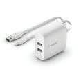 thumbnail image 3 of Belkin BoostCharge - - 24 Watt - 4.8 A - 2 output connectors (USB) - white, 3 of 3