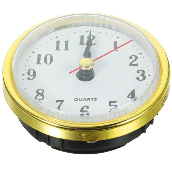 Retro Clock Insert DIY Round Clock Head Simple Inlaid Clock Head with Clock Mechanism